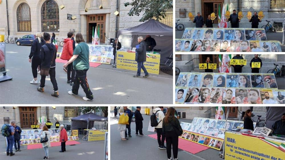 مظاهرات أنصار منظمة مجاهدي خلق في أوروبا والولايات المتحدة وكندا وأستراليا في الشهر الماضي