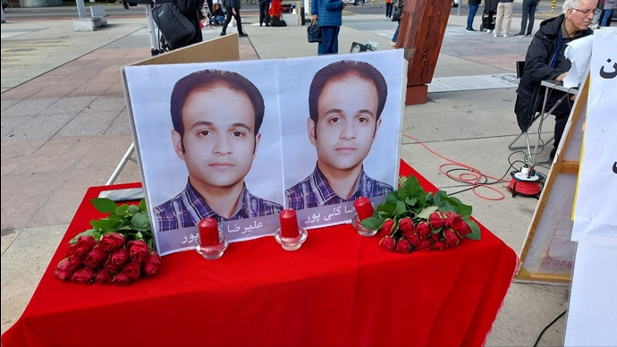 مظاهرات إيرانيين في جنيف وكوبنهاغن تهتف "الموت للظالم، سواء كان الشاه أوخامنئي"