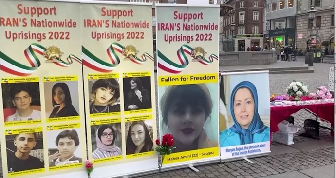 مظاهرات إيرانيين في جنيف وكوبنهاغن تهتف "الموت للظالم، سواء كان الشاه أوخامنئي"