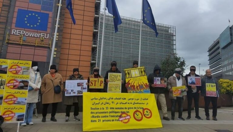 بروكسل: الإيرانيون ينظمون احتجاجاً تضامنيًا مع حملة «لا للإعدامات » ضد النظام الإيراني