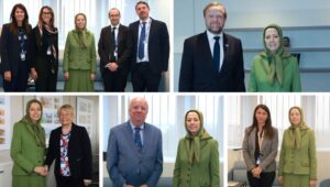 لقاء مريم رجوي مع بيورن بیرج، نائب الأمين العام لمجلس أوروبا وعدد من النواب خلال زيارة لمجلس أوروبا