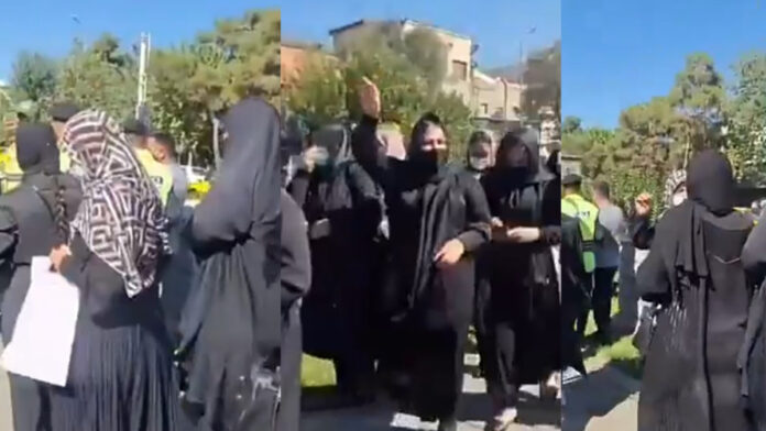 تظاهرات في طهران ضد الإعدامات: الشعب يقف بلا خوف أمام سياسات النظام القمعية