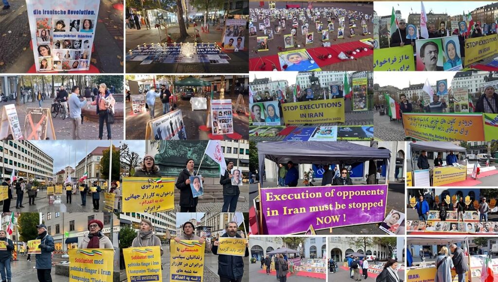 تقرير عن احتجاجات الإيرانيين في المنفى ضد الإعدامات في إيران