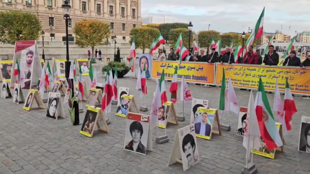 دعم لحملة لا للإعدامات في إيران بقيادة مريم رجوي: مظاهرات في بوخارست وستوكهولم