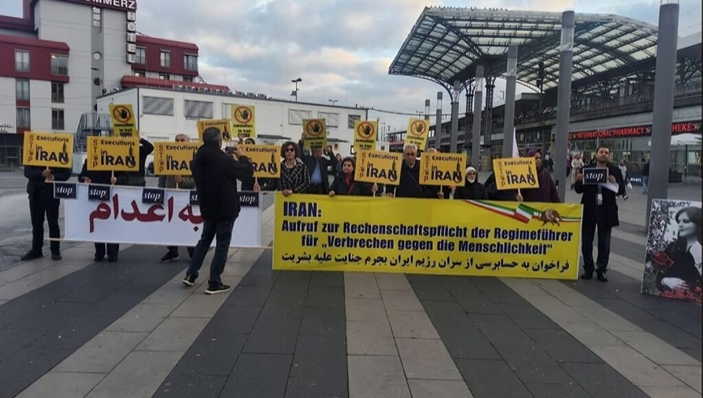 تجمع إيراني في كولونيا لدعم السجناء السياسيين وإدانة الإعدامات في إيران