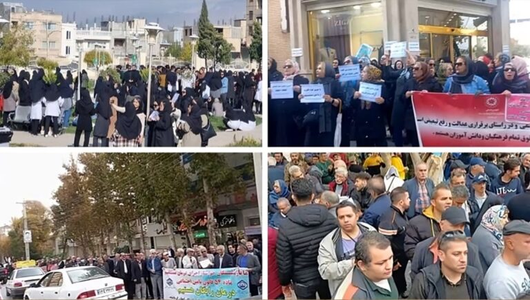 موجة واسعة من الاحتجاجات في إيران: من العمال إلى المعلمين والممرضيين والمتقاعدين