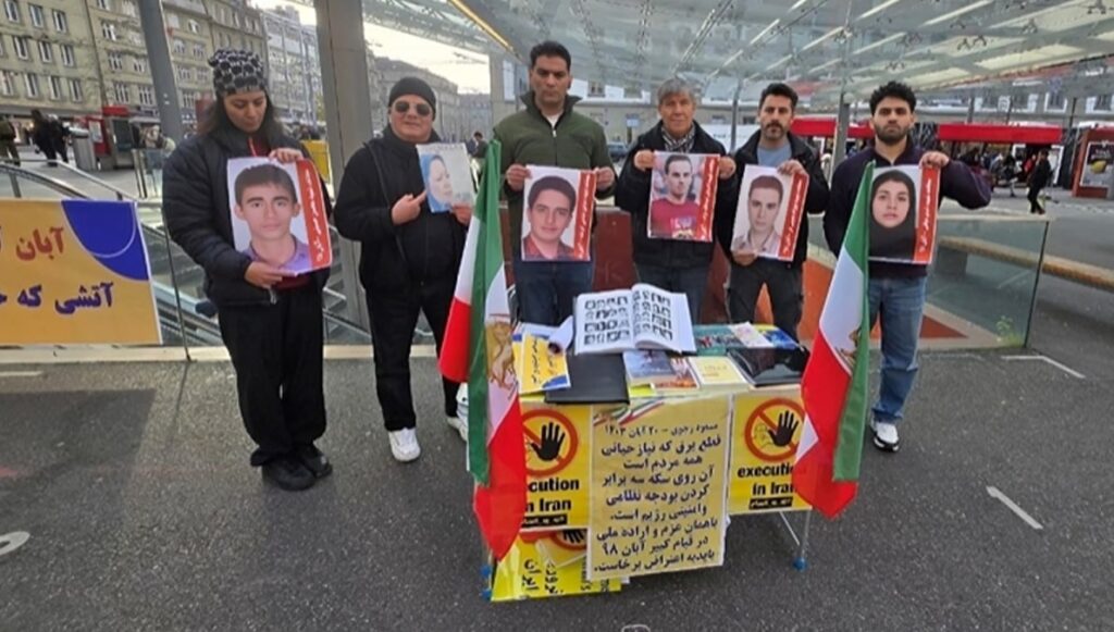 تكريم شهداء انتفاضة نوفمبر 2019 في معارض المقاومة بسويسرا وألمانيا