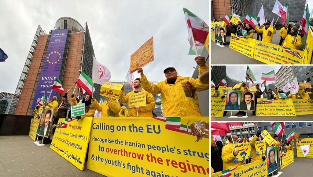 بروكسل مظاهرات الإيرانيين الأحرار بالتزامن مع قمة الاتحاد الأوروبي