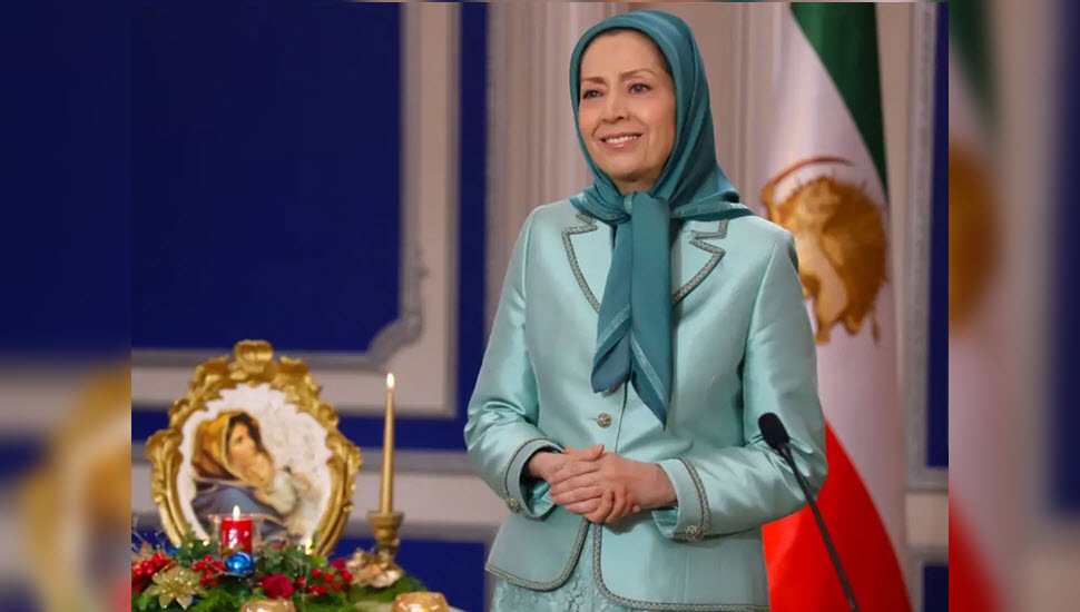 مريم رجوي: ولادة عيسى بن مريم للبشرية المقيدة بالسلاسل، رسالة الخلاص والحرية والعدالة