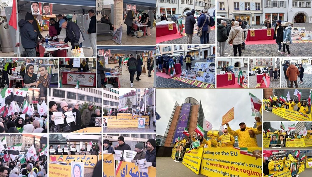 تظاهرات أنصار المقاومة الإیرانیة علی الصعید العالمي لدعم السجناء السياسيين في إيران