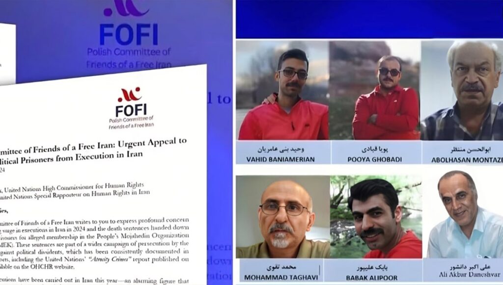 اللجنة البولندية لأصدقاء إيران الحرة: دعوة عاجلة لمنع إعدام ستة سجناء سياسيين في إيران