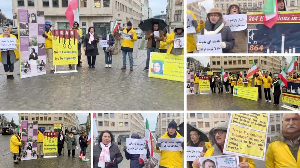 تظاهرات الإيرانيين عشية اليوم العالمي لحقوق الإنسان