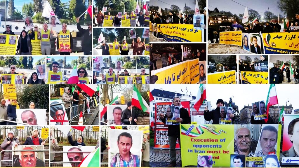 أنصار مجاهدي خلق يقودون احتجاجات دولية ضد أحكام الإعدام الجائرة في إيران