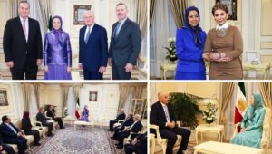 لقاءات السيدة مريم رجوي في المؤتمر الدولي بباريس