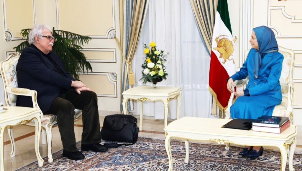  مريم رجوي تلتقي أندريه شاسين، رئيس المجموعة النيابية اليسار الديمقراطي والجمهوري في الجمعية الوطنية الفرنسية