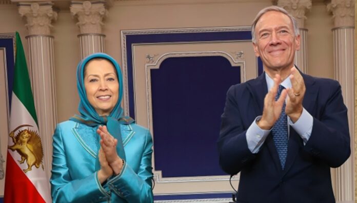 تغطية إعلامية واسعة لخطاب بومبيو في مؤتمر المقاومة الإيرانية في باريس