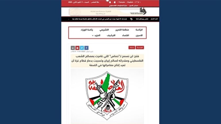حركة فتح تدين الأطماع التوسعية للنظام الإيراني