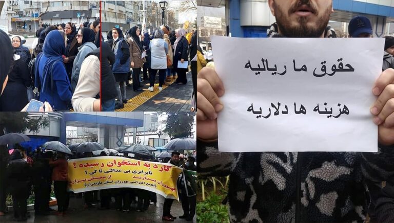 تصاعد موجة الاحتجاجات الشعبية في إيران بين العمال  والمتقاعدين وكوادر الطبية