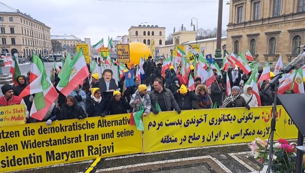 مظاهرة حاشدة في ميونيخ تطالب بموقف حازم ضد نظام إيران