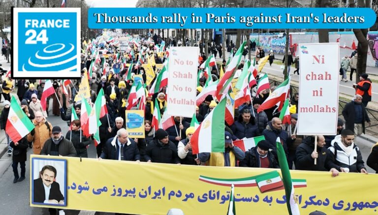 آلاف يحتشدون في باريس ضد النظام الإيراني