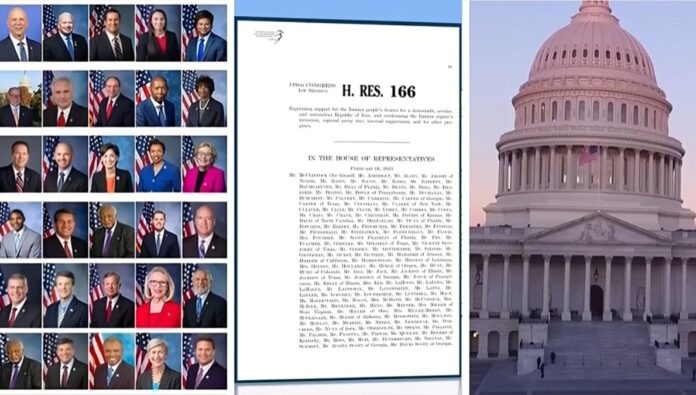 قرار الكونغرس الأمريكي رقم 166: محطة في دعم تطلعات الشعب الإيراني الديمقراطية
