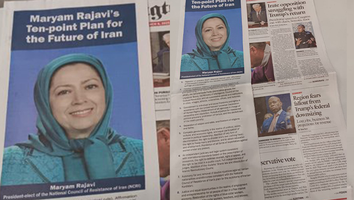واشنطن تايمز: خارطة طريق مريم رجوي للمرحلة الانتقالية في إيران بعد إسقاط النظام الديني