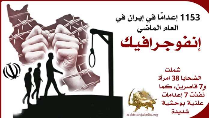 (إنفوجرافيك) - 1153 إعدامًا في إيران في العام الماضي