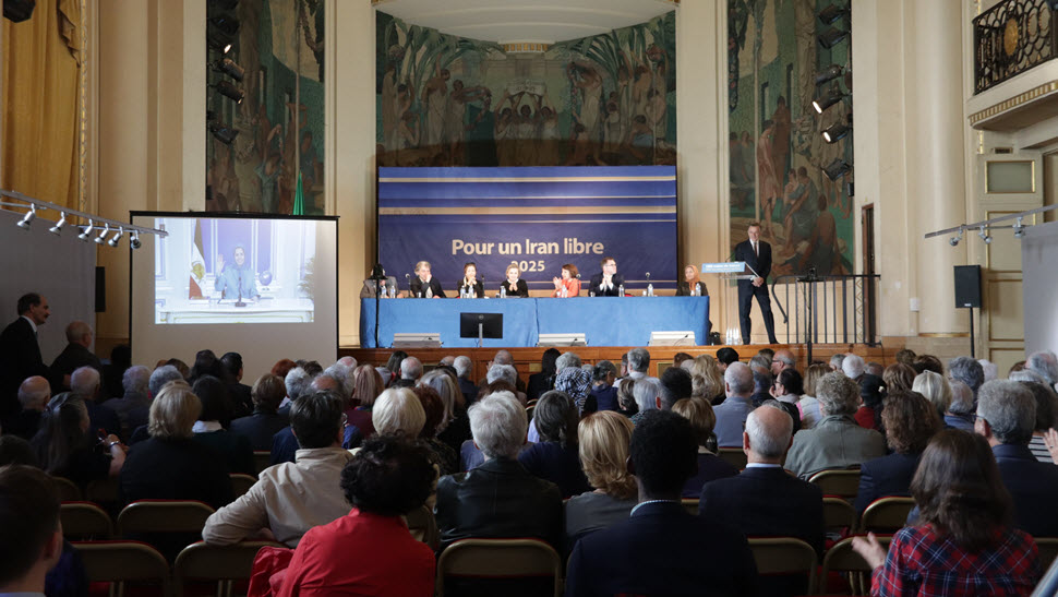 مؤتمر في باريس: بيان لأكثر من ألف رئيس بلدية فرنسي ضد عقوبة الإعدام في إيران ودعم برنامج السيدة مريم رجوي (1)