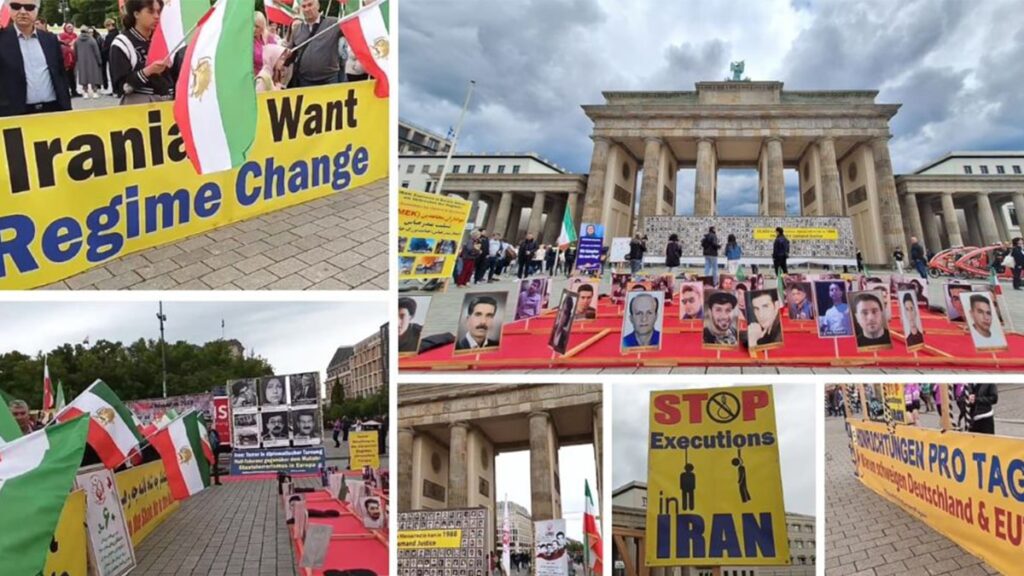 مظاهرات حاشدة لأنصار منظمة مجاهدي خلق الإيرانية في أوروبا تنديداً بالإعدامات والقمع في إيران