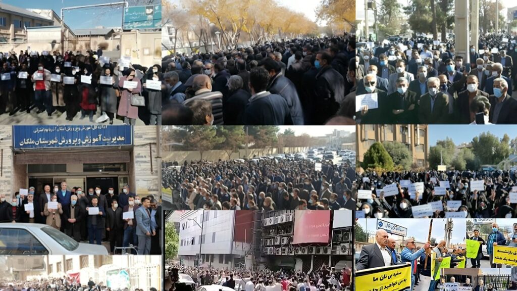 تقرير شامل حول الاحتجاجات الشعبية في إيران: 244 حركة احتجاجية خلال أبريل 