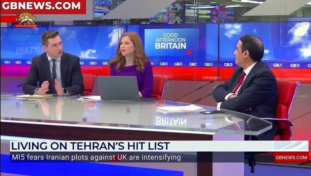 حسين عابديني في مقابلة مع GB News: النظام الإيراني لا يفهم سوى الحزم