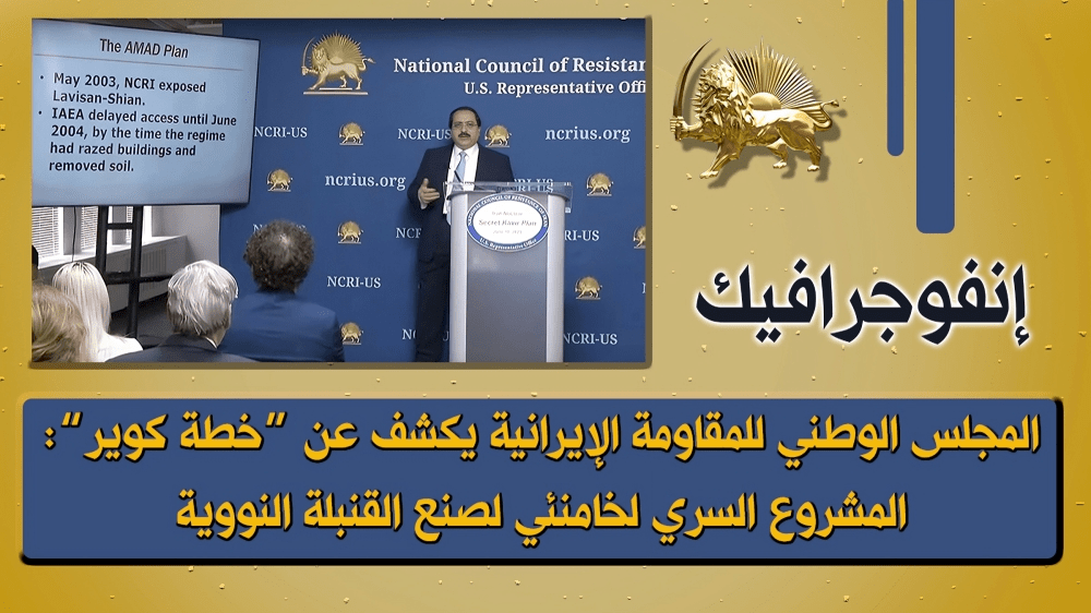 إنفوجرافيك - المجلس الوطني للمقاومة الإيرانية يكشف عن “خطة كوير”: المشروع السري لخامنئي لصنع القنبلة النووية