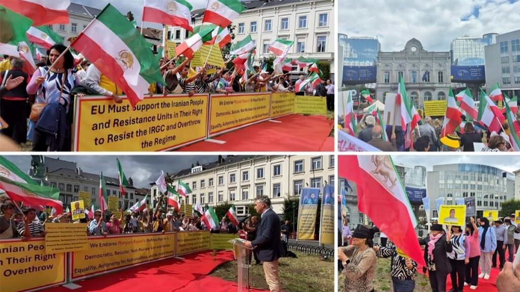 بروزالحل الثالث في بروکسل : لا للحرب والاسترضاء، نعم لانتفاضة الشعب الإيراني