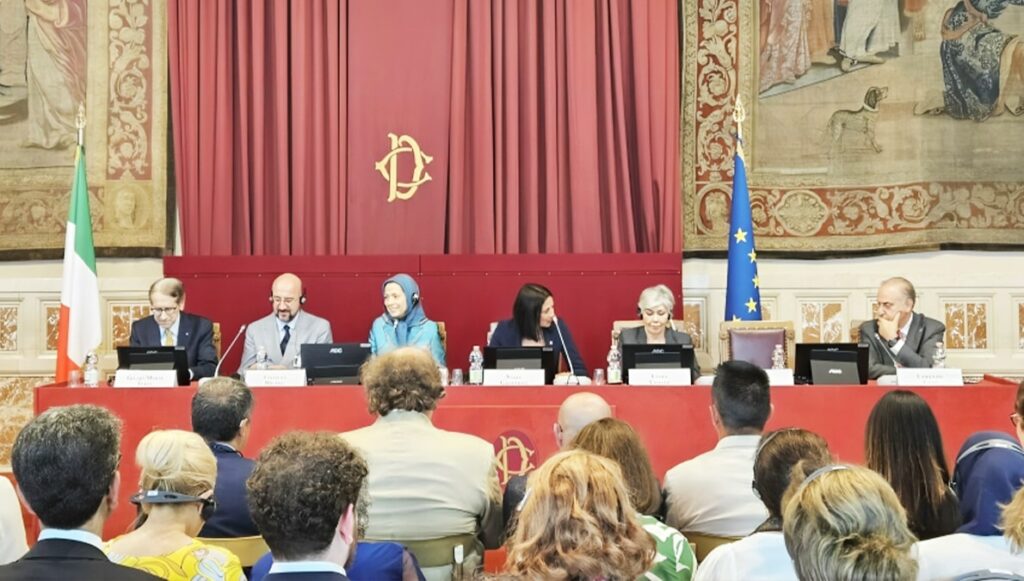 مريم رجوي من إيطاليا: "هذا هو أوان إسقاط النظام"