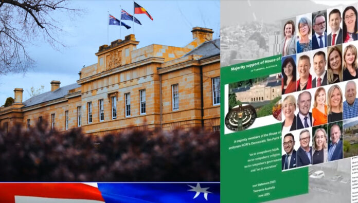 أغلبية برلمان تسمانيا الأسترالية تؤيد برنامج السيدة رجوي لمستقبل إيران