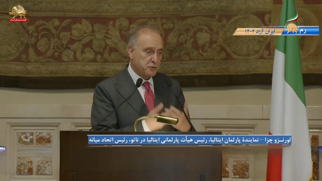 رئيس وفد إيطاليا بالناتو: يجب أن ندعم خطة السيدة مريم رجوي