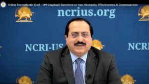 خبراء في مؤتمر للمجلس الوطني للمقاومة الإيرانية يرحبون بآلية الزناد ويدعون لإنهاء برنامج النظام النووي