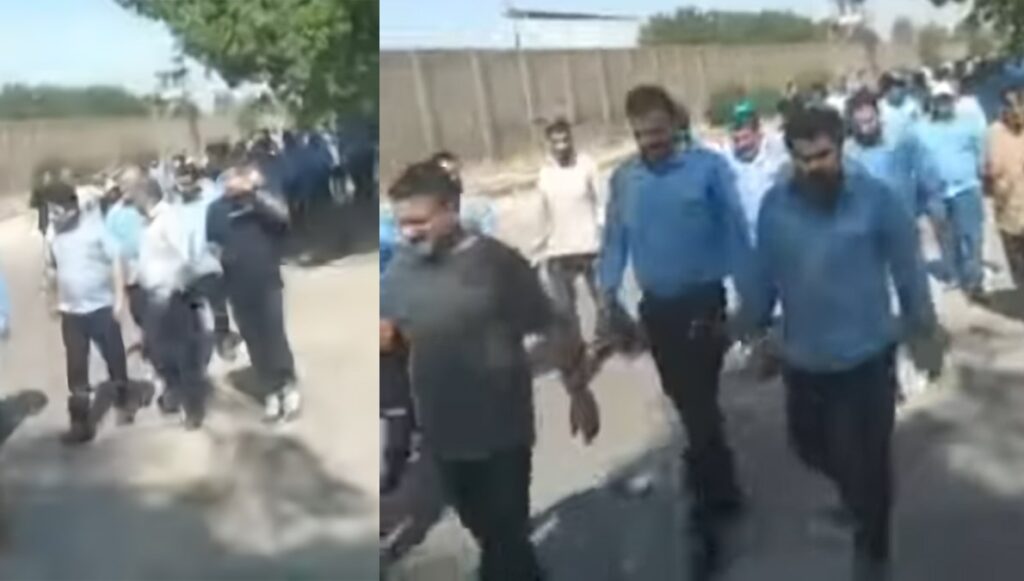 استمرار احتجاجات عمال المجموعة الوطنية لصناعات الفولاذ في الأهواز