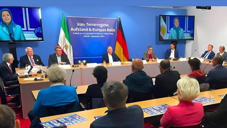 مؤتمر برلين بحضور برلمانيين ألمان: دعم دولي لخطة مريم رجوي والاعتراف بحق الشعب الإيراني في المقاومة