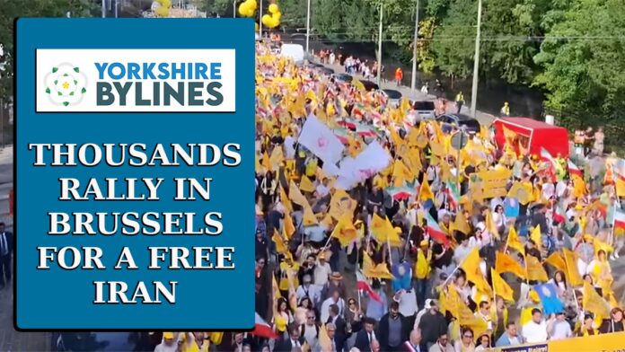 الآلاف يتظاهرون من أجل إيران حرة في بروكسل… والإعلام يصمت!