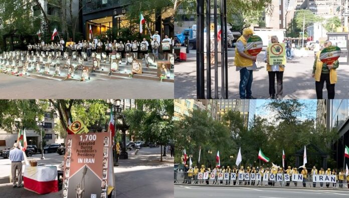 رويترز تسلط الضوء على تظاهرة الإيرانيين في نيويورك