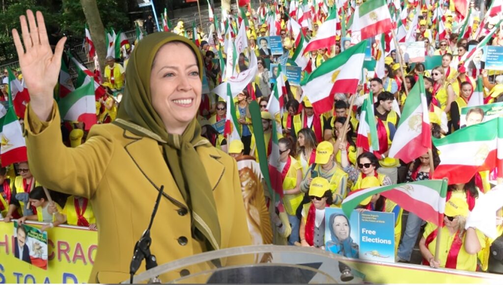 رسالة مريم رجوي إلى المشاركين في المظاهرة الحاشدة بنيويورك: حان وقت الاعتراف بالمقاومة والانتفاضة للشعب الإيراني