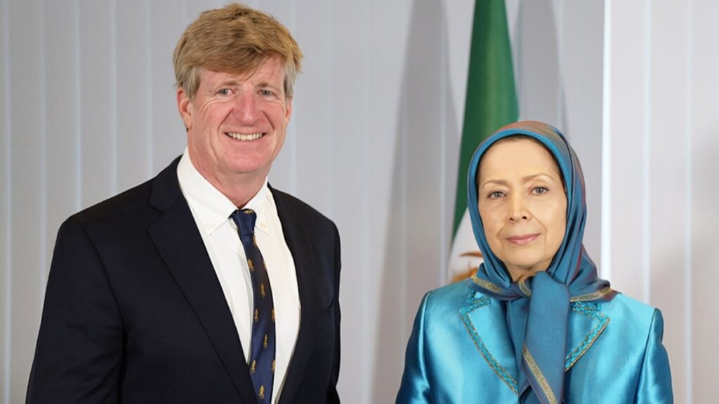 لقاء وحوار السيدة مريم رجوي مع باتريك كينيدي