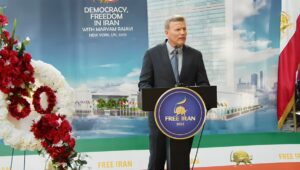 الجنرال تاد ولترز في مظاهرة نيويورك: المجلس الوطني للمقاومة هو البديل الديمقراطي الواضح للنظام غير الشرعي