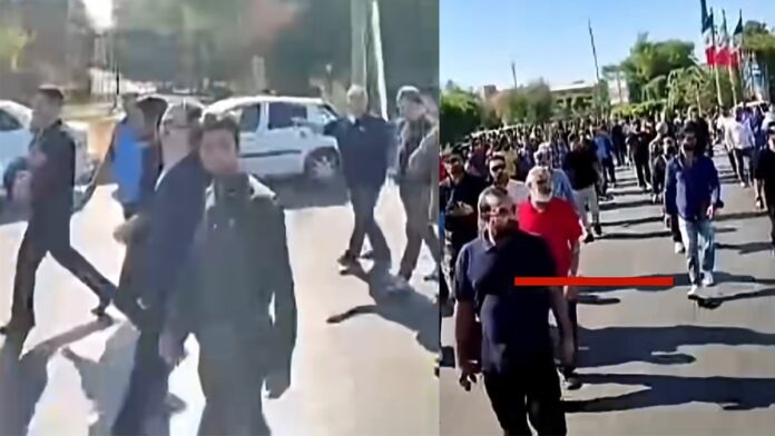 الأهواز تغلي: احتجاج عمال مجموعة الصلب ضد الفساد والظلم