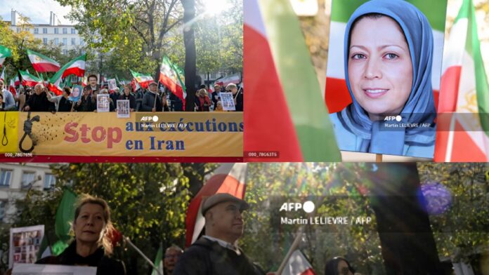 وكالة الأنباء الفرنسية تسلط الضوء على تظاهرة حاشدة في باريس ضد الإعدامات في إيران