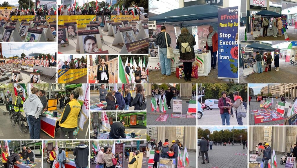 أنصار مجاهدي خلق في أوروبا يتظاهرون ضد موجة الإعدامات ويدعمون المقاومة