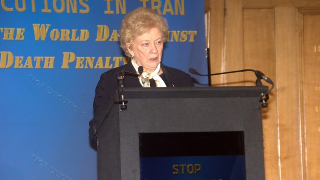 البارونة أولون : النظام الإيراني يعدم شخصاً كل ثلاث ساعات ويخشى البديل الديمقراطي المنظم