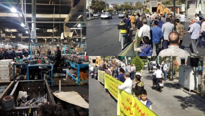 موجة احتجاجات متواصلة تفضح انهيار الحکومة في إيران