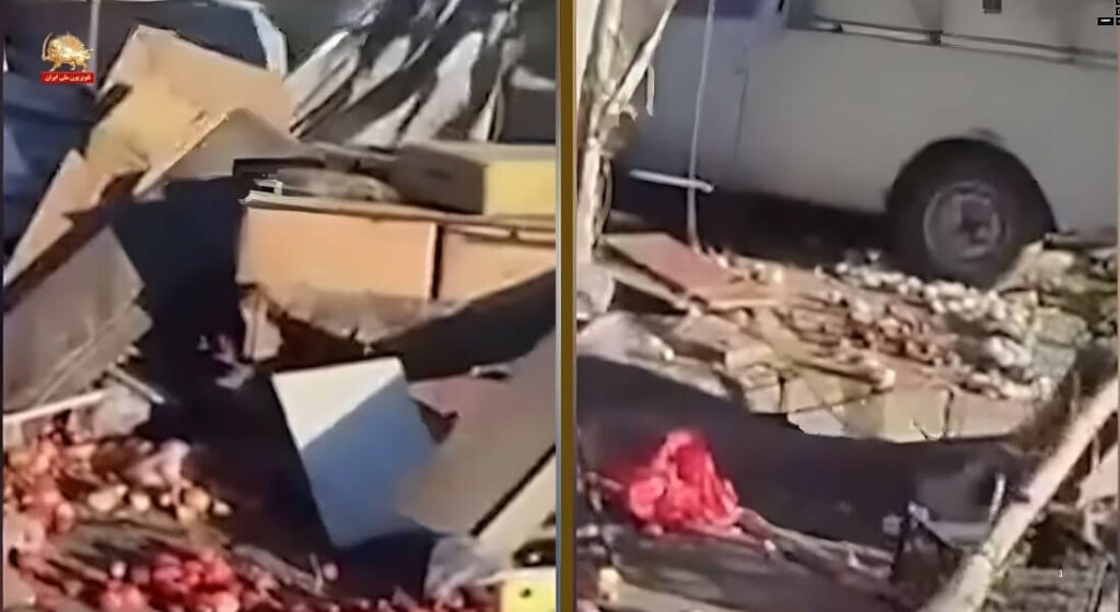 حرب النظام الإيراني على الفقراء: سحق الباعة الجائلين في سنندج 